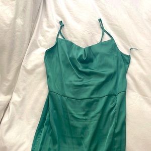 This Beautiful silk green dress!